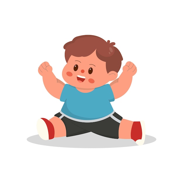мультфильм с изображением детей, играющих в йогу
