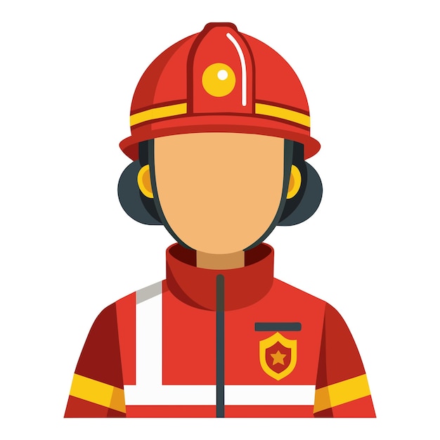 cartoon illustration of firefighter
