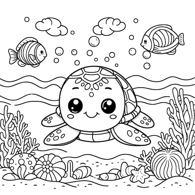a cartoon illustration of a little alien with a fish in his mouth