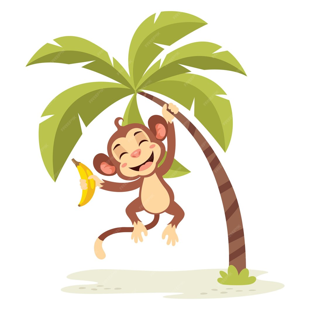 Premium Vector | Cartoon illustration of a monkey