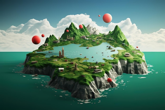 мультфильмная иллюстрация планеты с названием "Мир" на ней