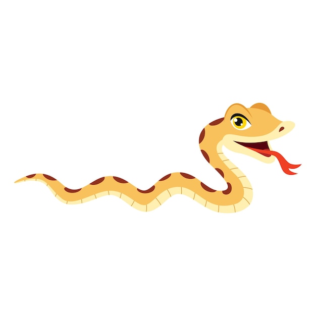 Cartoon illustration of a snake