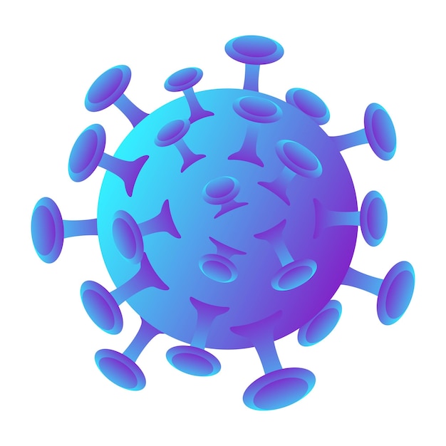 Vector cartoon illustration virus cartoon illustration