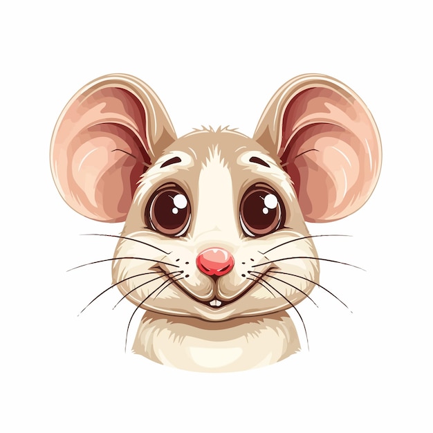 Иллюстрация мультфильма с скрытым лицом мыши