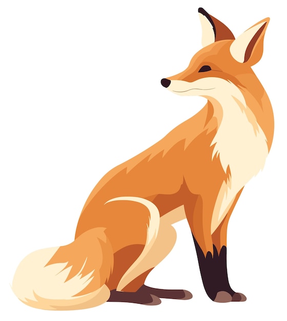 A cartoon image of a red fox.