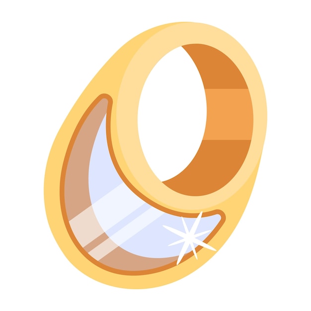 A cartoon image of a ring with the number 8 on it