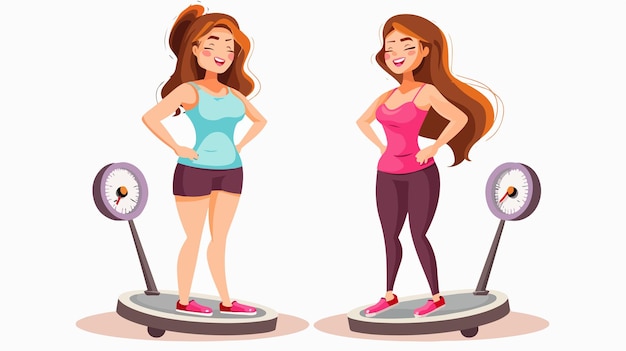a cartoon image of a woman on a treadmill with her arms crossed