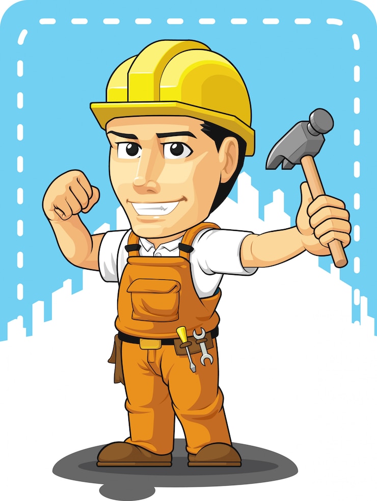 Vector 産業建設労働者の漫画