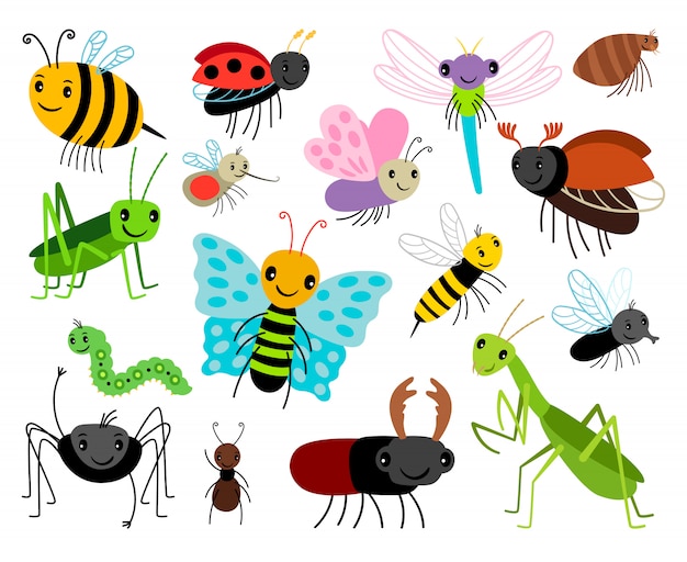 Cartoon insecten