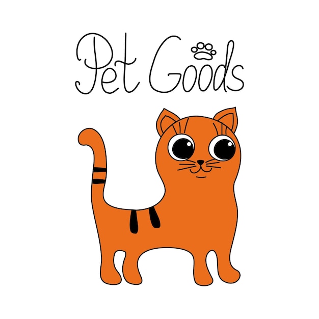 Cartoon kattenlogo