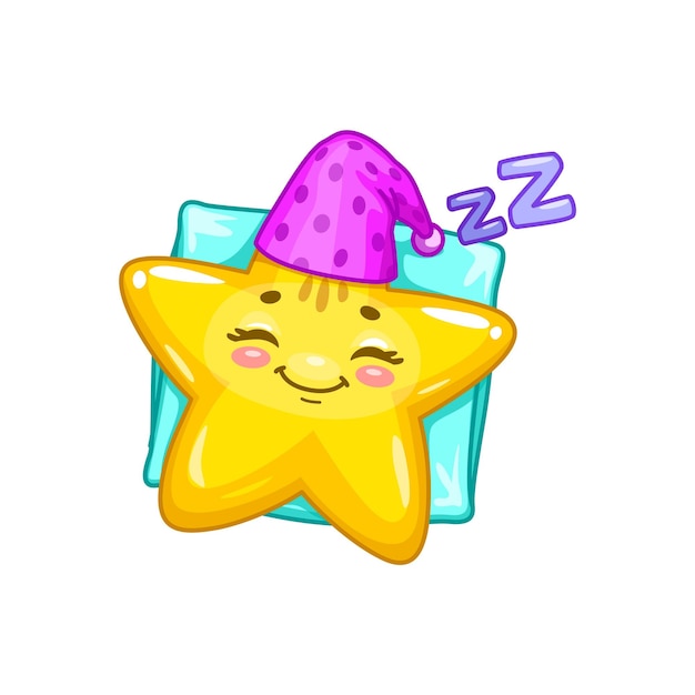 Cartoon kawaii twinkle funny star character