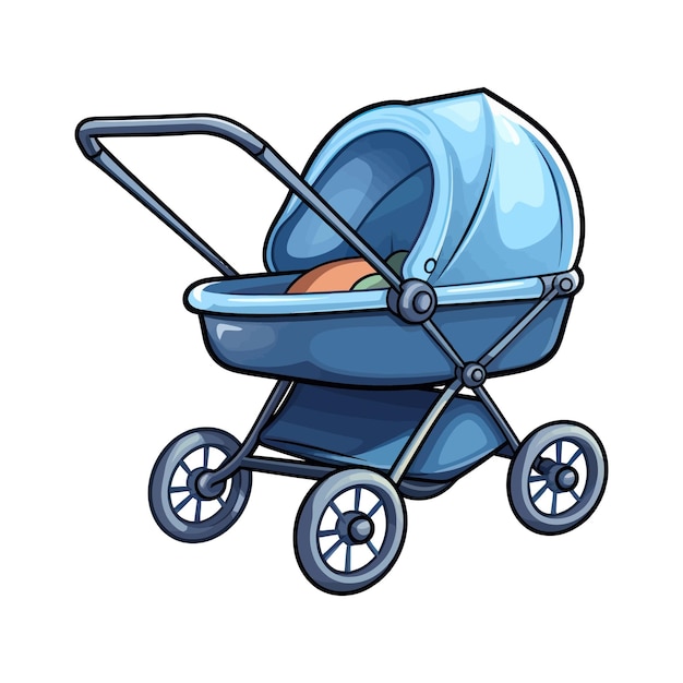 Cartoon kinderwagen vectorillustratie