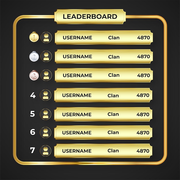 Game Leaderboard Images - Free Download on Freepik