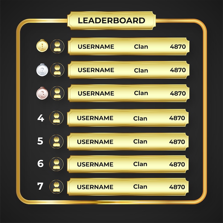 Cartoon leaderboard illustration with elegant style