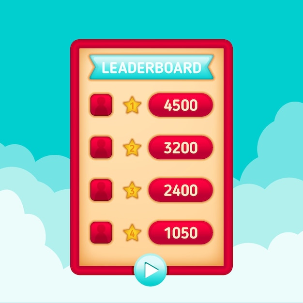 Cartoon leaderboard illustration