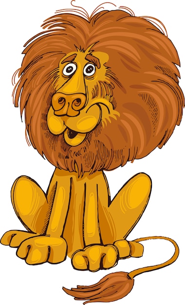 Cartoon lion