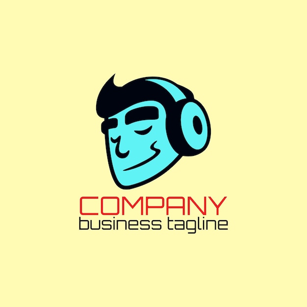 Cartoon logo in vector artwork