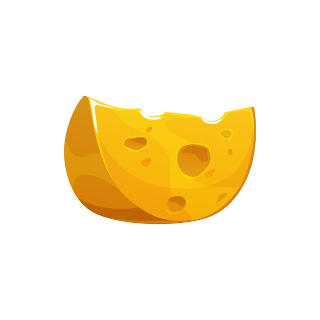 Cartoon maasdam dutch and swiss isolated cheese