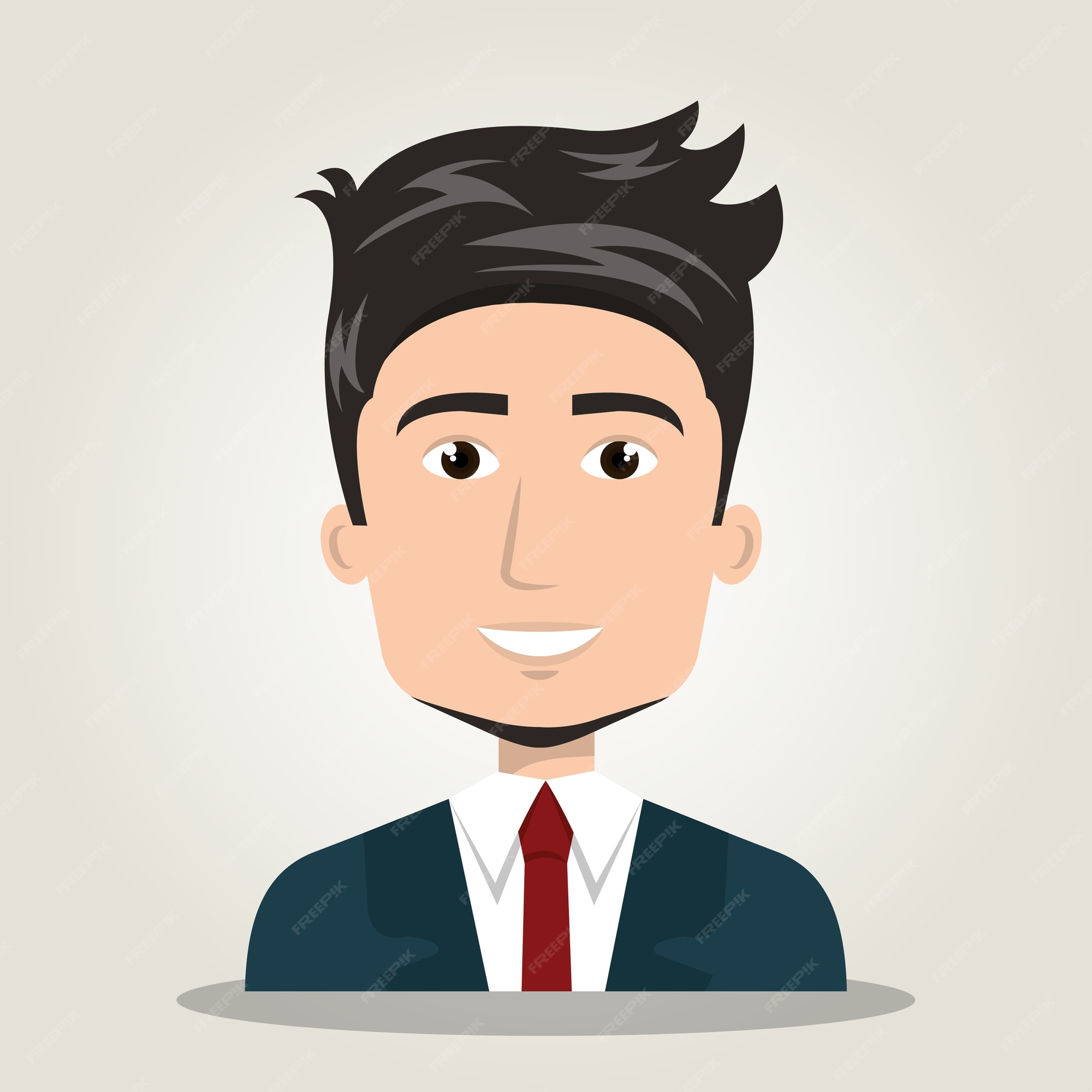 Premium Vector | Cartoon man elegant human resources Premium Vector | Cartoon man elegant human resources