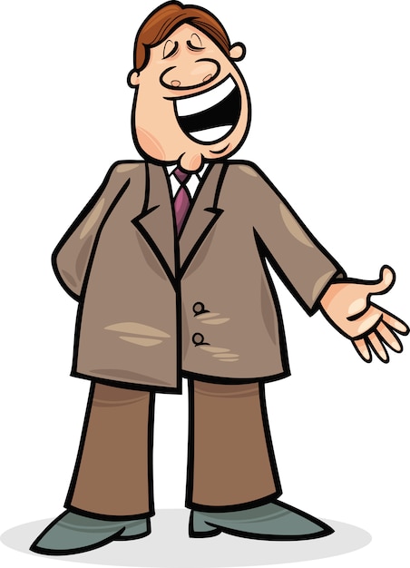 Cartoon man in suit