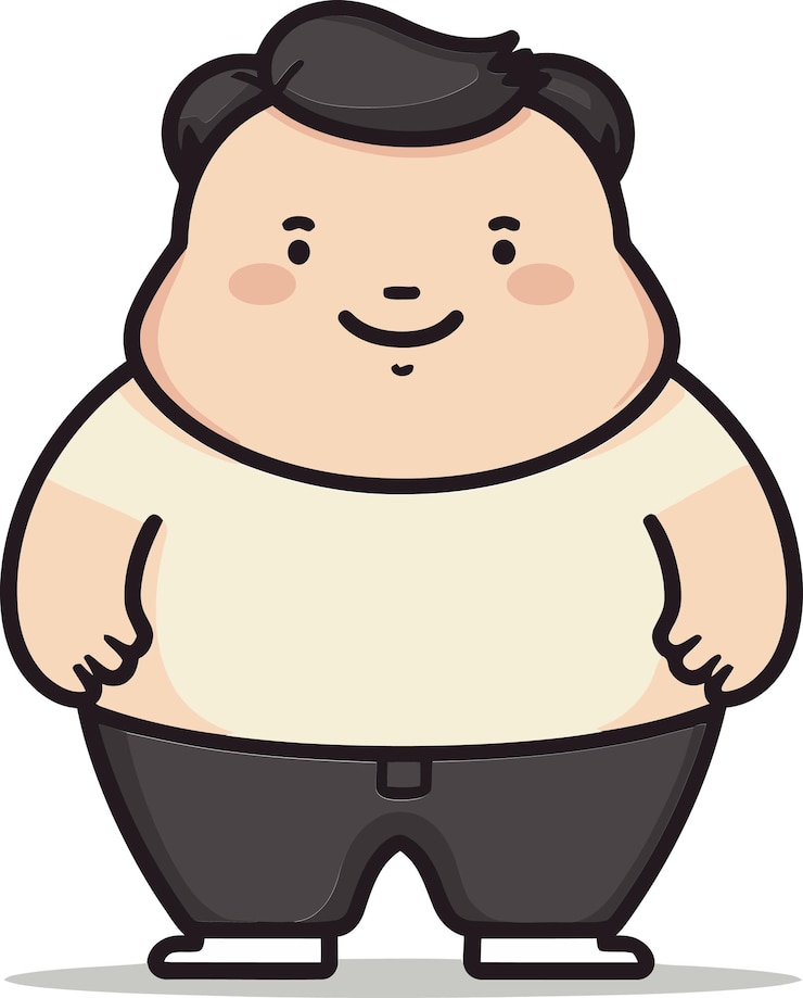 Vector キャラクターが書かれたシャツを着た男の漫画