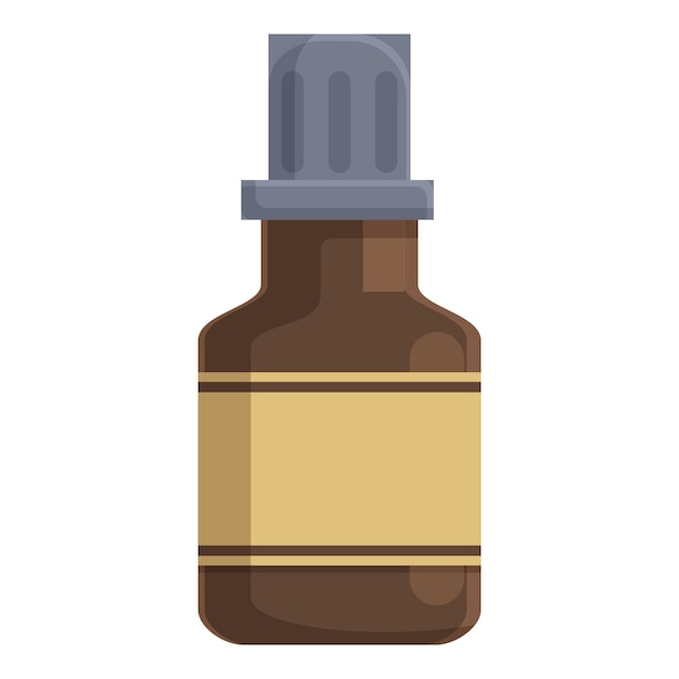cartoon medicine dropper bottle icon