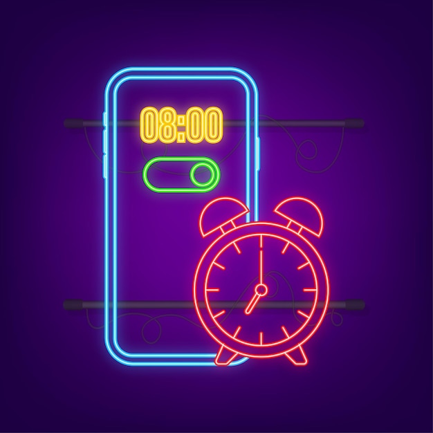 Cartoon mockup with black alarm smartphone smartphone mockup calendar reminder message