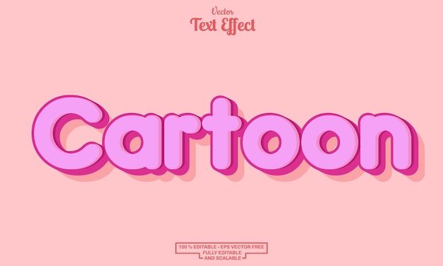 cartoon modern editable text effect design