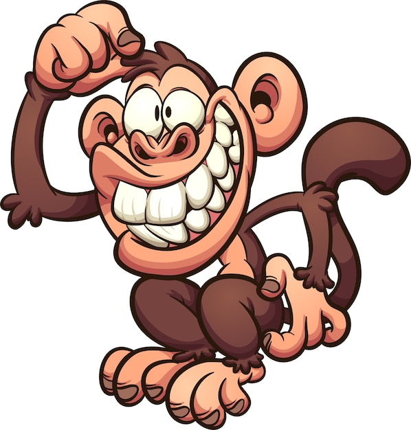 Cartoon monkey