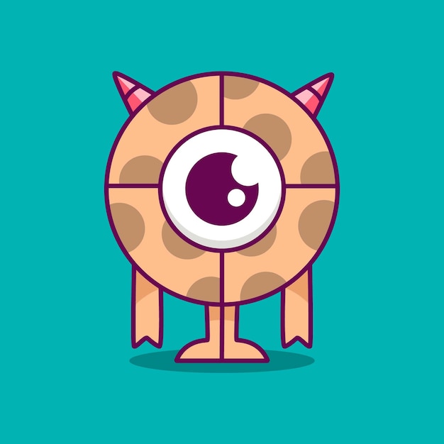 Vector cartoon monster illustration