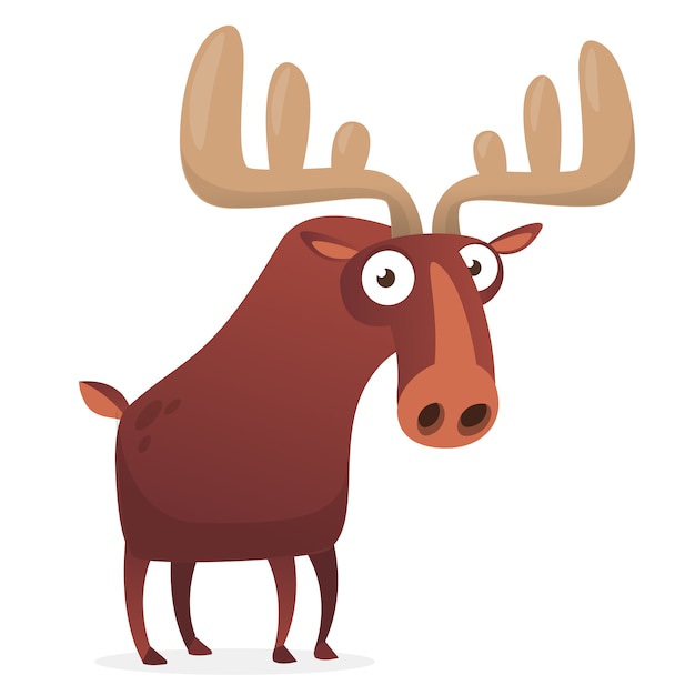 Cartoon moose illustration