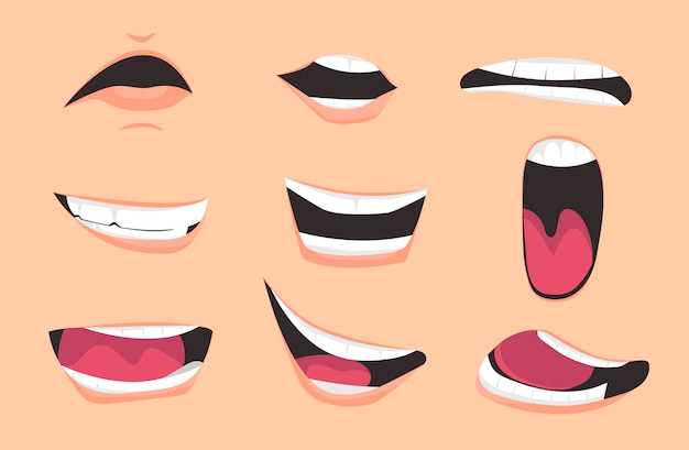 Vetores semelhantes a 129263000 mouth cartoon icon  Caretas desenhos  animados, Desenhos animados, Mouth cartoon