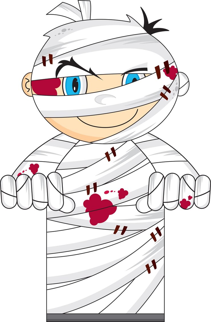 漫画ミイラ不気味なハロウィーン イラスト