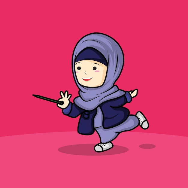 Hijab musulmano dei cartoni animati 3