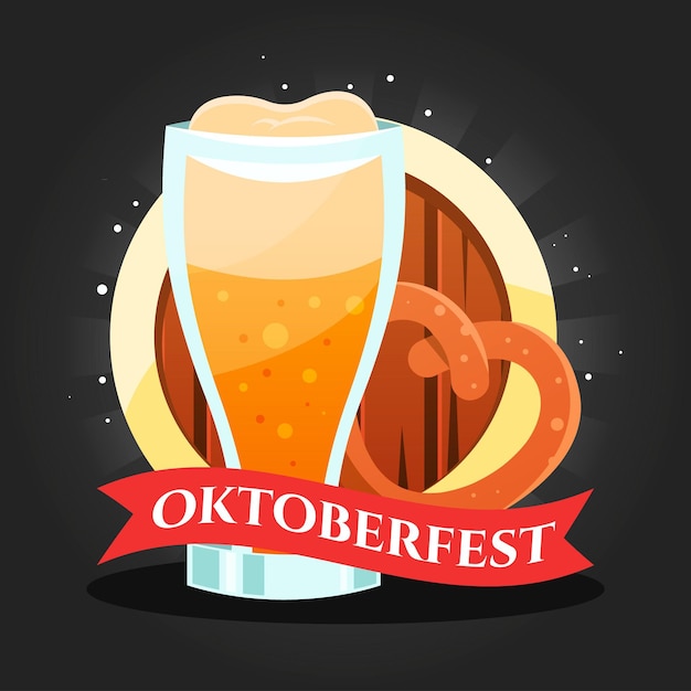 Cartoon oktoberfest illustration