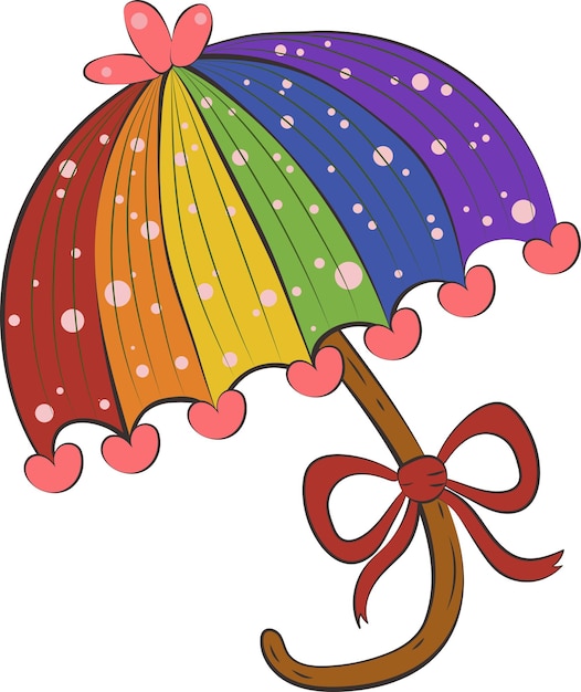 Cartoon Open Paraplu-element