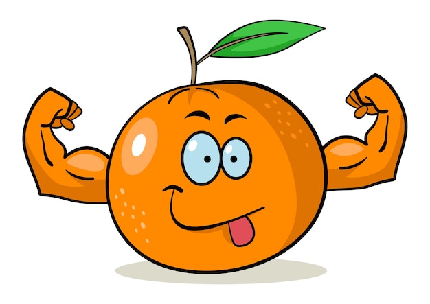 Vector cartoon oranje