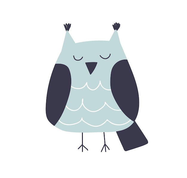 a cartoon owl with a scarf that says  owl