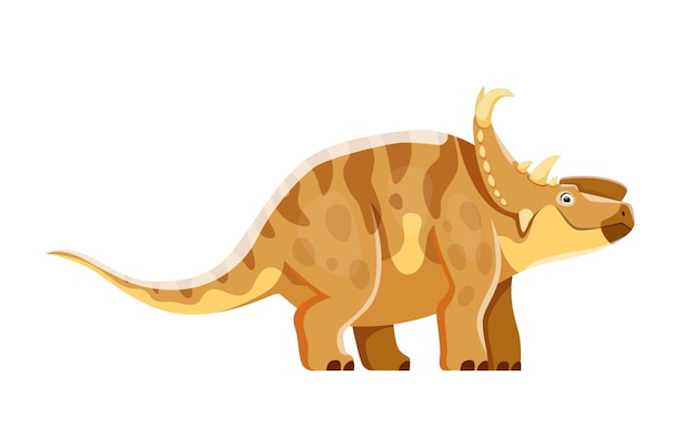 Cartoon Pachyrhinosaurus dinosaur character