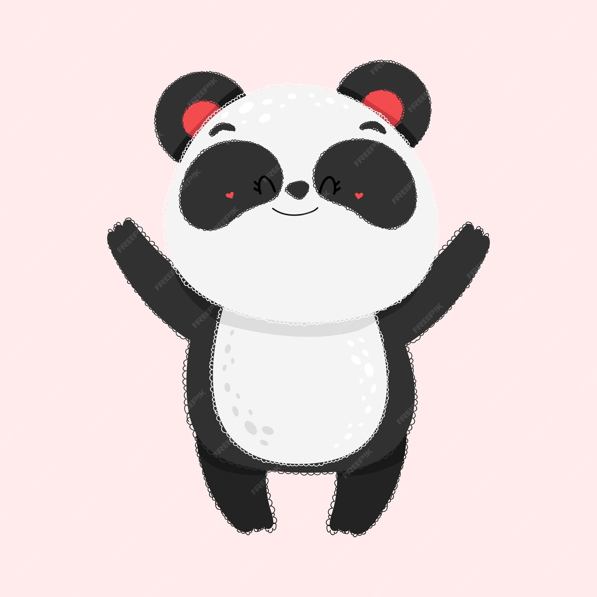 Kawaii panda animal cartoon vector design 4059045 Vector Art at Vecteezy