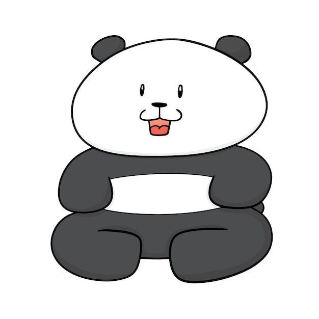 Panda di cartone animato