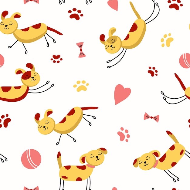 Cartoon pets pattern3