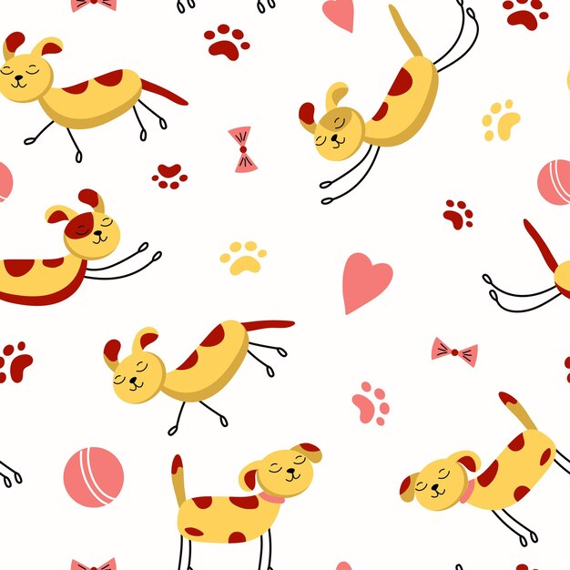 Cartoon pets pattern