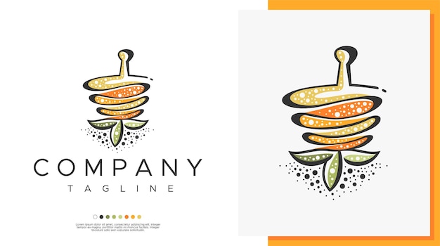 Cartoon pharmacy logo design concept. Pharmacy logo design template.