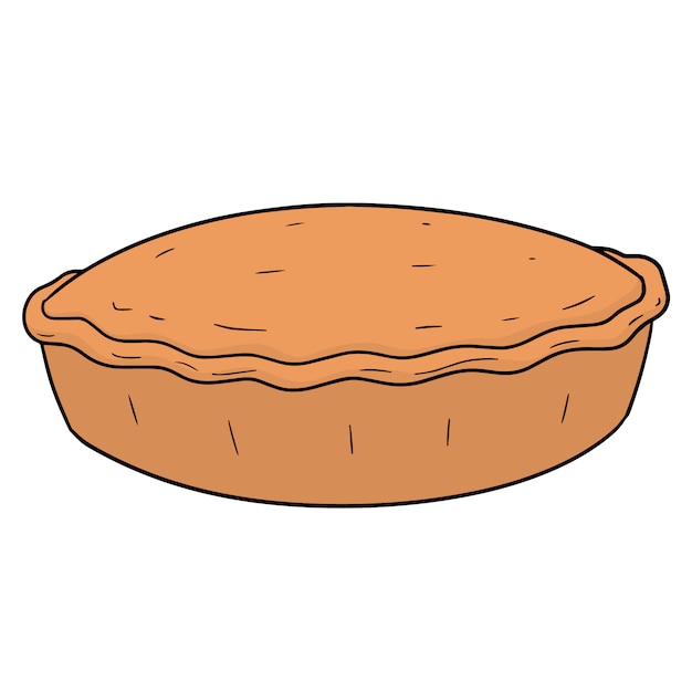 Vector cartoon pie