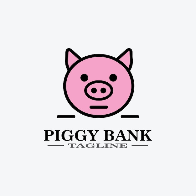 Cartoon pig Design illustration