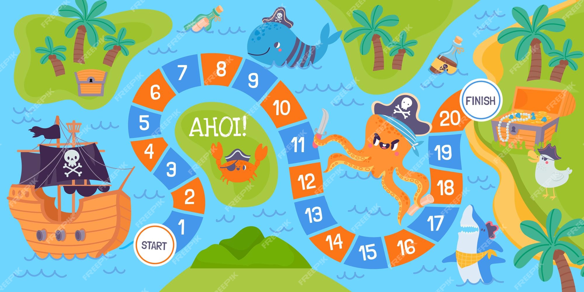 pirate topic explore 3 games and app templates 