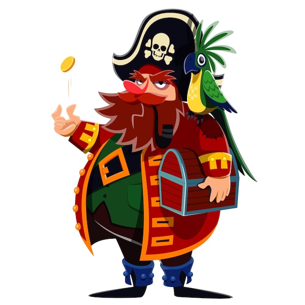 cartoon pirate concept