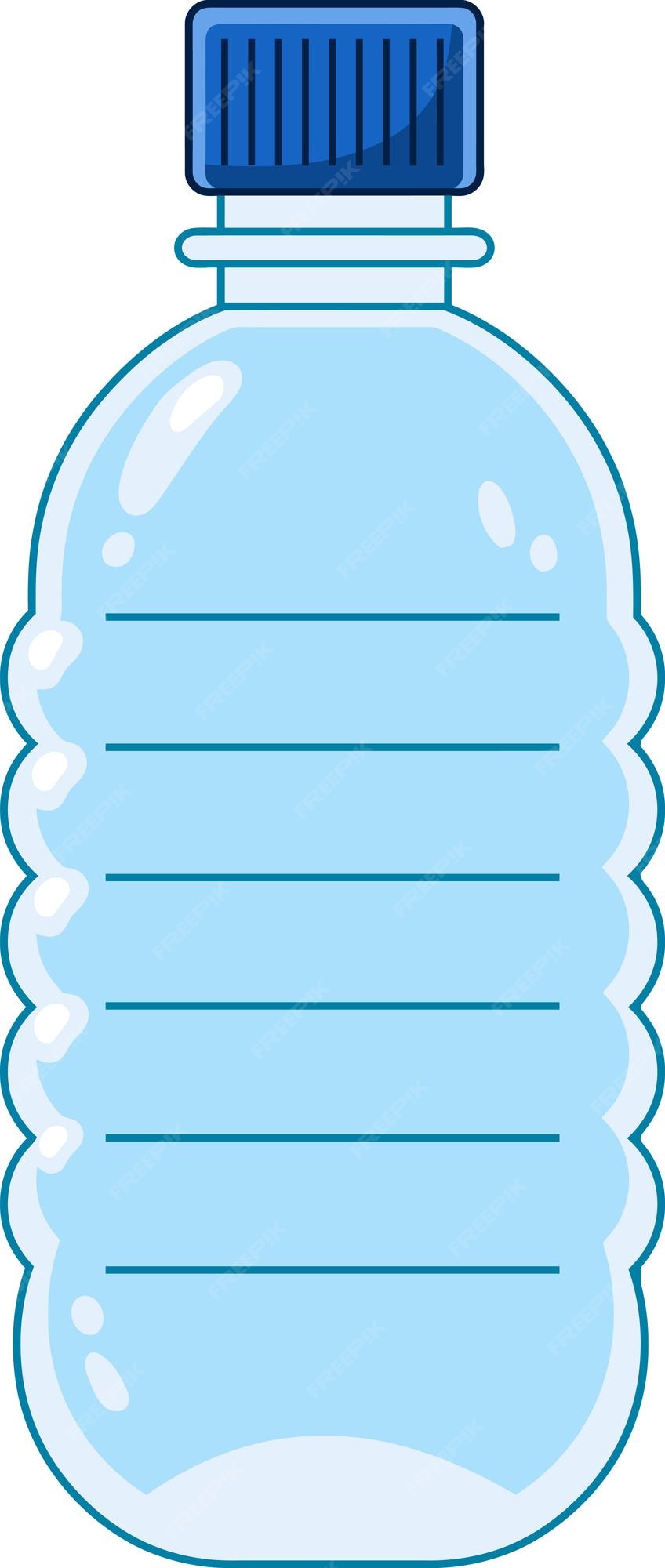 Premium Vector | Cartoon plastic water bottle vector hand drawn illustration isolated on transparent background Premium Vector | Cartoon plastic water bottle vector hand drawn illustration isolated on transparent background
