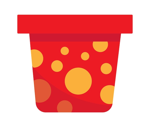 Cartoon pot icon Vector illustration